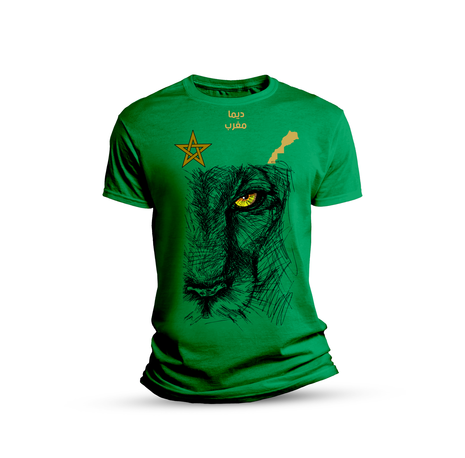 t shirt “l’Œil du lion – Édition atlas”